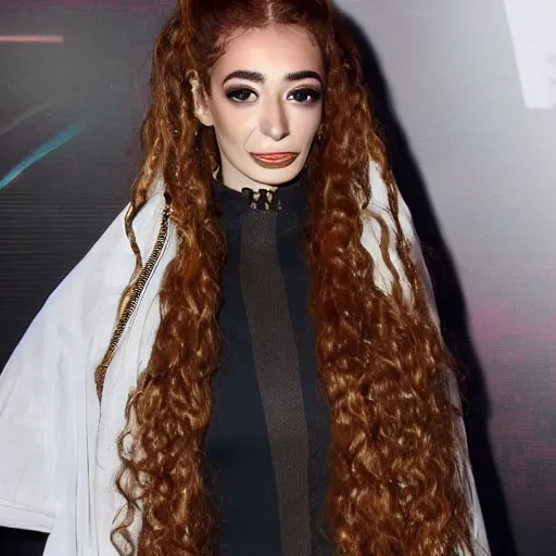 Image similar to Eleni Foureira dressed as Hermione