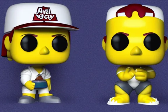 Image similar to multiple angles of homer as a funko pop