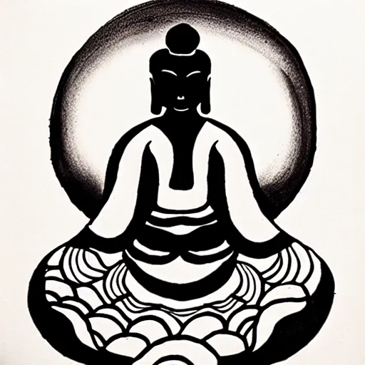 Image similar to zen art ink