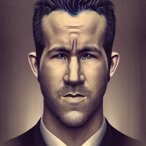 Prompt: hyperrealistic mixed media image of a ryan reynolds disguised as mussolini, stunning 3 d render inspired art by istvan sandorfi and greg rutkowski, perfect facial symmetry, realistic, highly detailed attributes and atmosphere, dim volumetric cinematic lighting, 8 k octane extremely hyper - detailed render, post - processing, masterpiece,