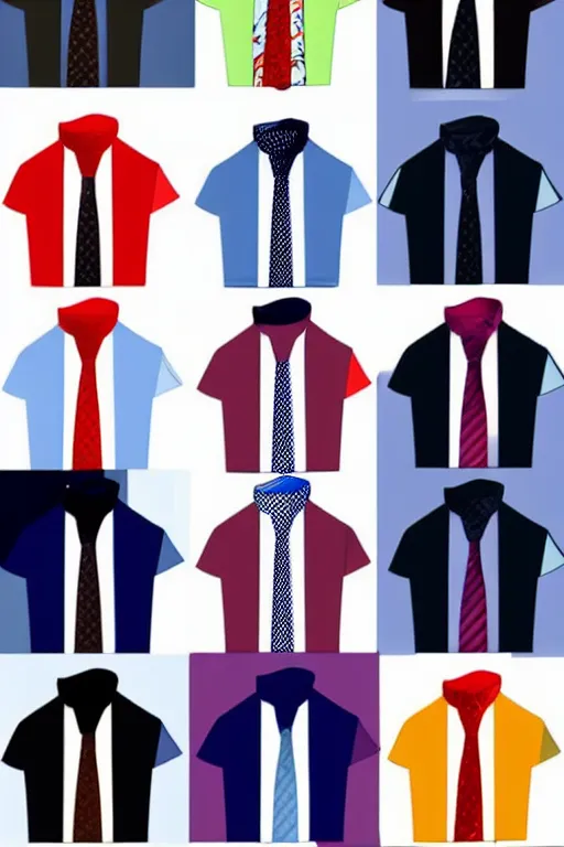 Image similar to men's tie shirt style, pop art