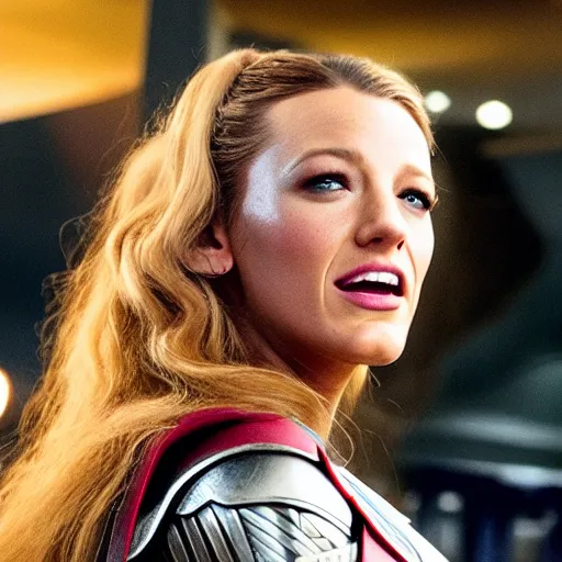 Image similar to blake lively as the mighty thor