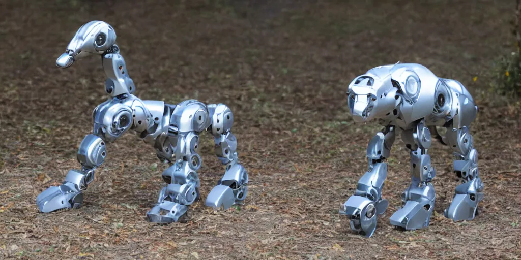 Image similar to photo of cybermorphic robotic animal