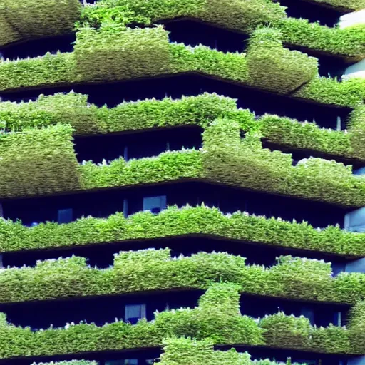 Image similar to “building made of plants, brutalist, mc Escher, photography, architecture, 8k, detailed”