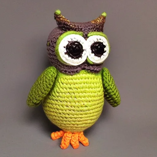 Prompt: a owl amigurumi