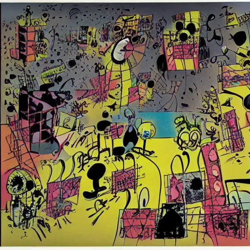 Image similar to The Anticipation of Surprise, isometric, by Charles M. Schulz, Roberto Matta
