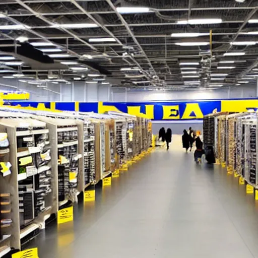 Image similar to an endless ikea store