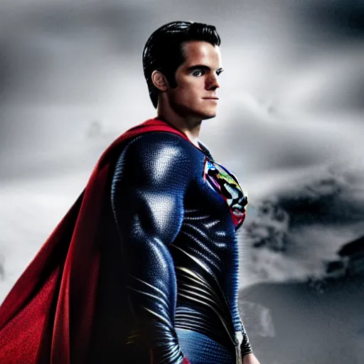 Prompt: an potrait of Avril Lavigne play Man of Steel replacing Henry Cavill, photorealistic, high detail, photo studio, testing custom, 4k