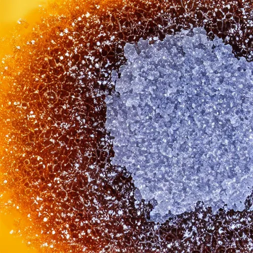 Image similar to a particle of sugar, from perspective of an ant