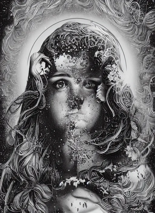 Prompt: Venus goddess painting by Dan Hillier, trending on artstation, artstationHD, artstationHQ, 4k, 8k