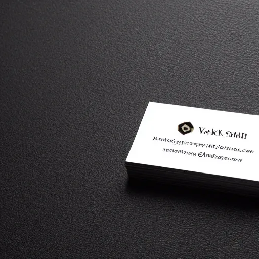 Prompt: business card embellished with a simplistic anvil inscription