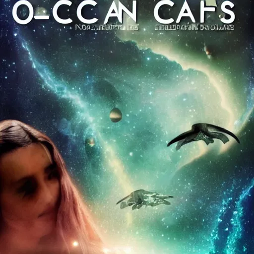 Prompt: ocean of stars inside a sci fi novela