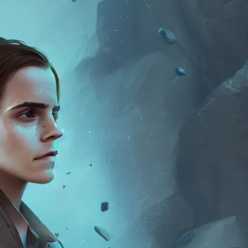 Image similar to portrait of emma watson water, 8 k uhd, unreal engine, octane render in the artstyle of finnian macmanus, john park and greg rutkowski