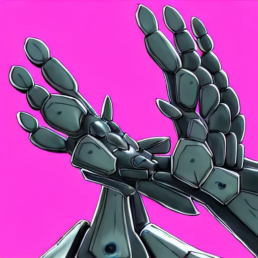 Image similar to very close up foot pov shot, detailed close foot shot, feet art, furry paw pov, paw pov, dragon paw, paws, hyperdetailed elegant beautiful stunning hot anthropomorphic mecha female dragon, sharp silver armor fuchsia skin, showing high quality hyperdetailed paws mecha dragon feet at camera, claws, warframe fanart, furaffinity, deviantart