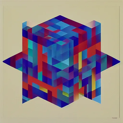 Image similar to geometric square by shusei nagaoka, david rudnick, airbrush on canvas, symmetry