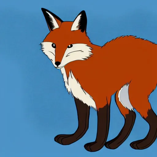 Image similar to fox by Hayao Miyazaki