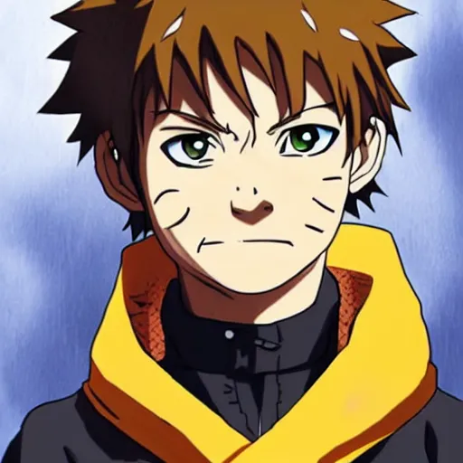 Prompt: modern anime art martin freeman as naruto!! in naruto