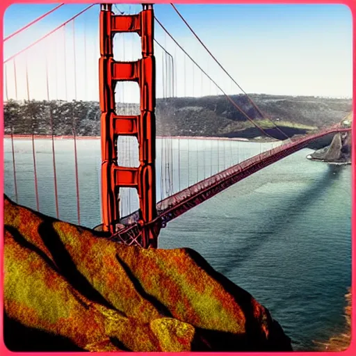 Prompt: “ Baymax in front of the Golden Gate Bridge, portrait, 4K image”