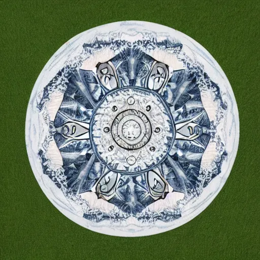 Image similar to polar bear mandala