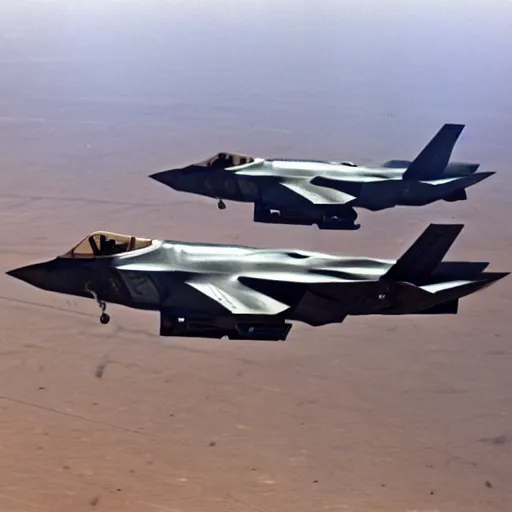 Image similar to F-35s during Operation Desert Storm