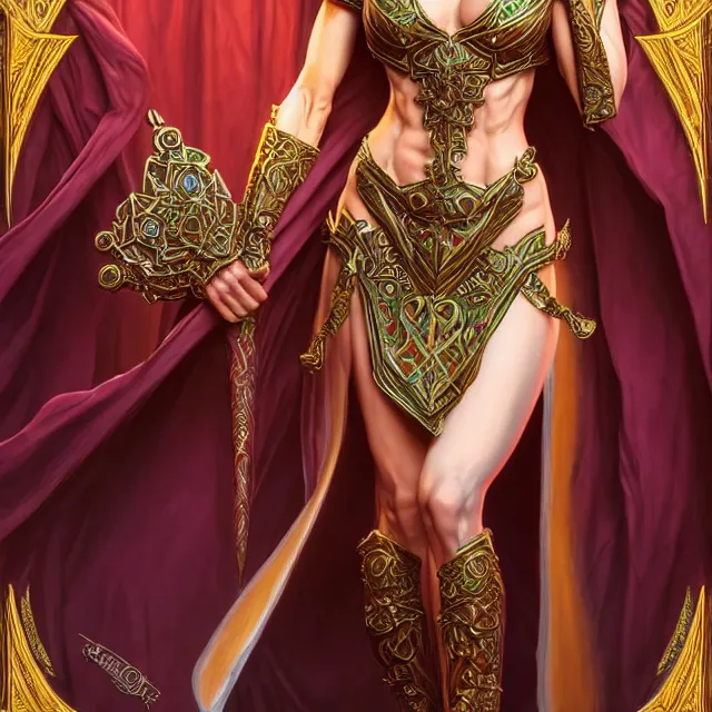 Image similar to beautiful elf queen in ornate robes, highly detailed, 8 k, hdr, award - winning, trending on artstation, clayton crain