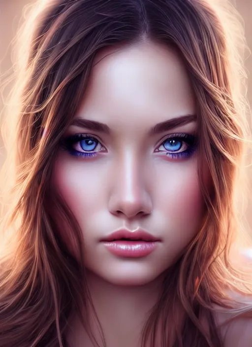 Image similar to a gorgeous female photo, professionally retouched, realistic, smooth face, perfect eyes, symmetrical, full body shot, wide angle, sharp focus on eyes, 8 k high definition, insanely detailed, intricate, elegant, art by artgerm