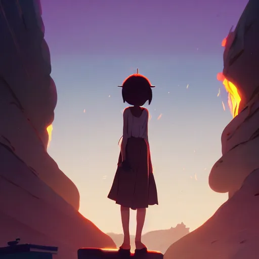 Image similar to o thou unlucky one, with the thunder flame of pain, ignite your own heart, and let it burn alone, detailed, cory loftis, james gilleard, atey ghailan, makoto shinkai, goro fujita, studio ghibli, rim light, exquisite lighting, clear focus, very coherent, plain background