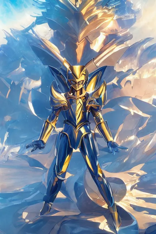 Image similar to 3 d 2 0 2 2 knights of the zodiac saint seiya battle for sanctuary hero suit armor comics mask minimalist, behance hd by jesper ejsing, by rhads, makoto shinkai and lois van baarle, ilya kuvshinov, rossdraws global illumination