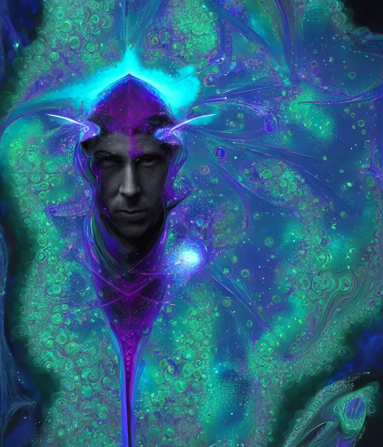 Prompt: front!!! shot of a court jester!!! character, mesmerizing fractal hypercubes, dark holography!!!, future, oil slick nebula, crystalline edges, (((intricate))), elegant, highly detailed, centered, (((artstation, concept art, jagged, sharp focus, artgerm, Tomasz Alen Kopera, Peter Mohrbacher, donato giancola, Joseph Christian Leyendecker, WLOP, Boris Vallejo))), ((raytracing)), mugshot!!!!!, ugly!!!!!!, octane render, nvidia raytracing demo, octane render, nvidia raytracing demo, octane render, nvidia raytracing demo, grainy, muted, 8K, digitalblasphemy, metatron