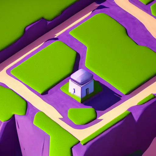 Prompt: amazing landscape, mobile game 3 d render, minimalistic, octane, by nickelodeon style, depth of field, isometric,