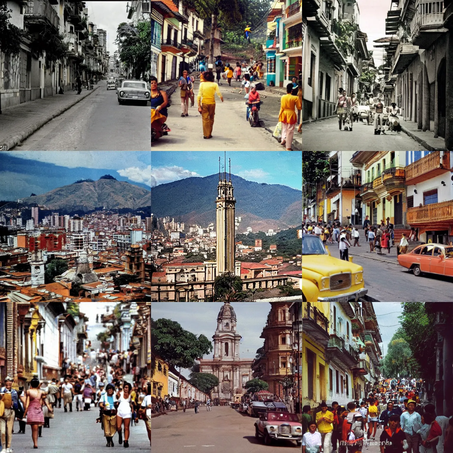 Prompt: colombia en los años 60, fotografia