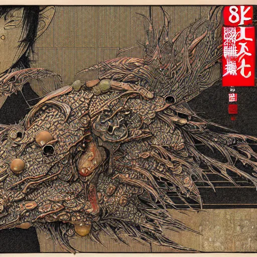 Image similar to 8 k 3 d capture scan of japanese package, high textured, conceptual, intricate detailed painting, illustration sharp detail, manga 1 9 9 0