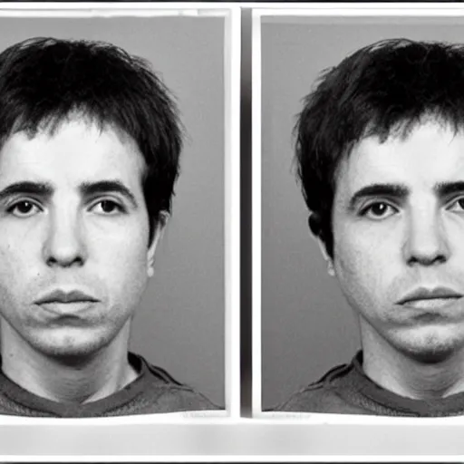 Image similar to paul simon mugshot