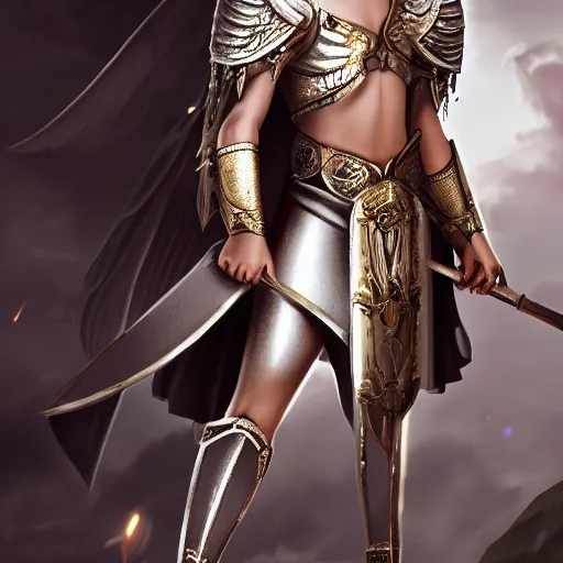 Prompt: male divine androgynous gorgeous, with a white gold high angelic armor, dark epic, roman toga, cinematic lighting, heaven background, concept art, highly detailed, photorealistic, 4 k