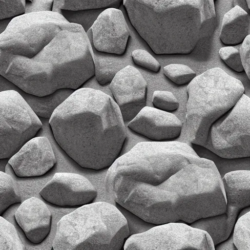 Image similar to Seamless realistic pbr tileable rock surface texture displacement map png, grayscale, substance designer height map, orthographic, no specular flat texture