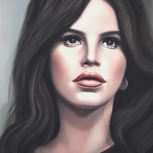 Image similar to Lana del rey portrait, photorealistic, studio