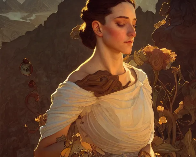 Image similar to photography of ferdinand hodler, deep focus, d & d, fantasy, intricate, elegant, highly detailed, digital painting, artstation, concept art, matte, sharp focus, illustration, hearthstone, art by artgerm and greg rutkowski and alphonse mucha