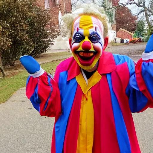 Image similar to chris pray as a clown