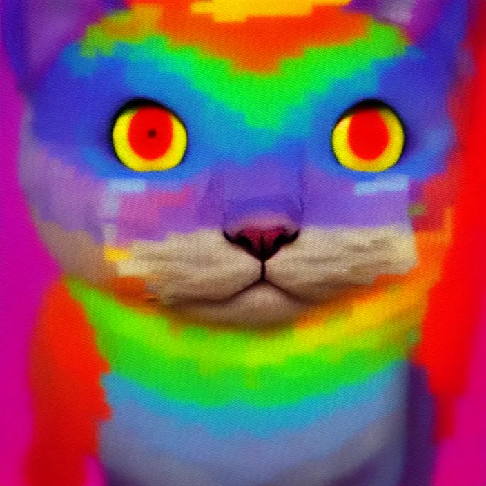 Prompt: professional digital art of realistic nyan cat by holly storlie, lucy besch, detailed, painting, stunning, wow, epic, detailed, gorgeous, artstation, cgsociety, much wow, much detail