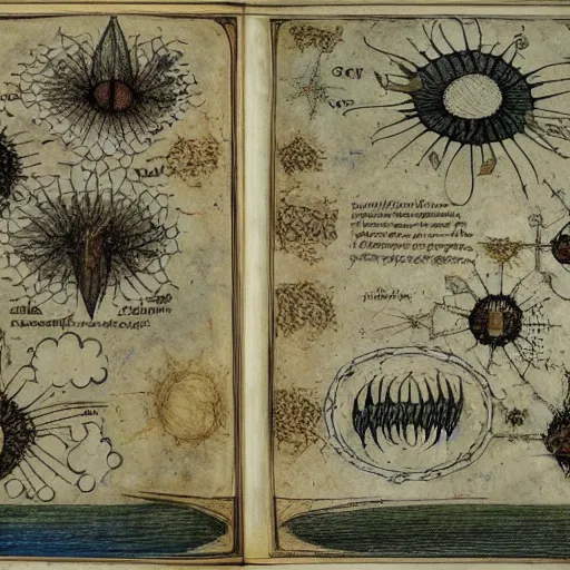 Prompt: voynich manuscript, detailed plans for annihilating god