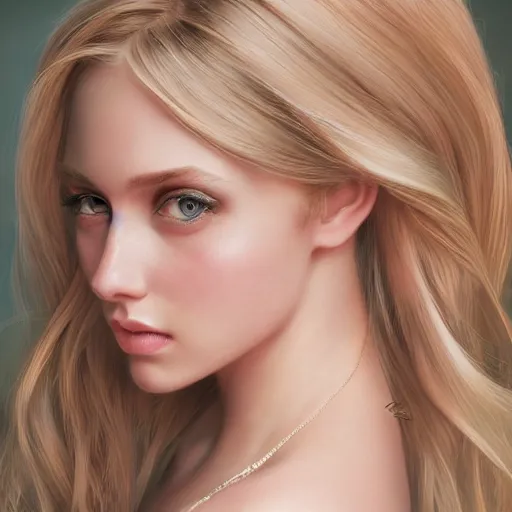 Prompt: a gorgeous female photo, professionally retouched, soft lighting, wearing sundress, illuminated by moonlight, realistic, smooth face, blonde goddess, luscious lips, perfect eyes, wide angle, sharp focus on eyes, 8 k high definition, insanely detailed, intricate, elegant, art by artgerm and wlop