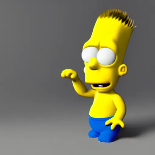 Image similar to film still of Bart Simpson in Monster Inc from Pixar, octane render, volumetric, raytracing, trending on artstation