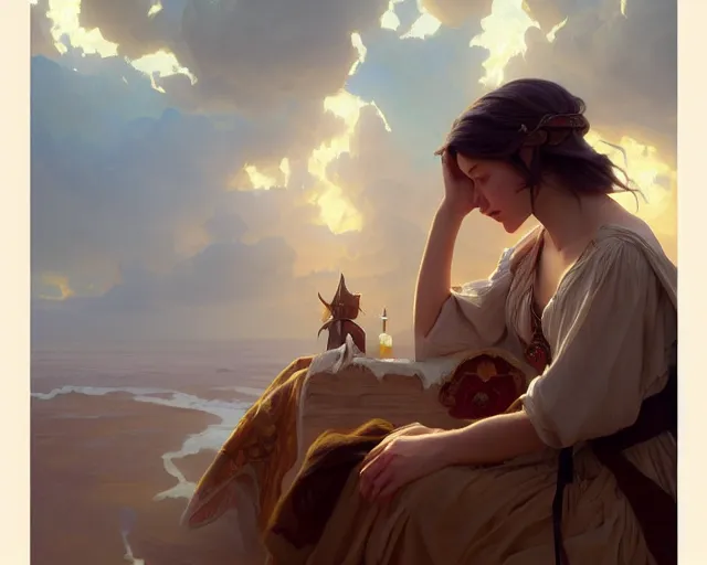 Image similar to photography of jeffrey t. larson, deep focus, d & d, fantasy, intricate, elegant, highly detailed, digital painting, artstation, concept art, matte, sharp focus, illustration, hearthstone, art by artgerm and greg rutkowski and alphonse mucha