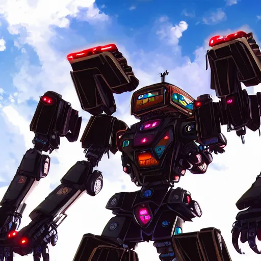 Image similar to an aztec mecha, height : 1 8 meters, anime key visual, 4 k