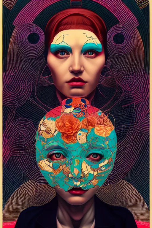 Prompt: portrait of godel's incompleteness theorem, by tristan eaton, victo ngai, peter mohrbacher, artgerm,