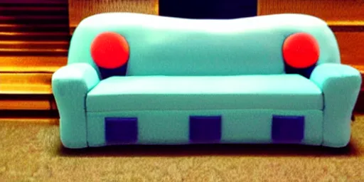 Image similar to Super Mario-shaped couch