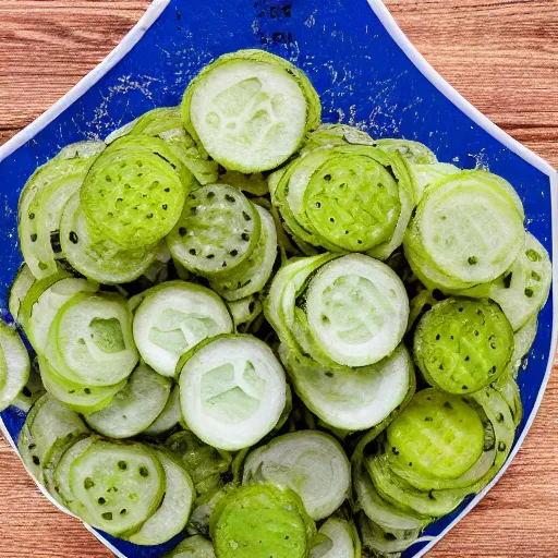 Prompt: a pickleball made of pickles, photo, 4k