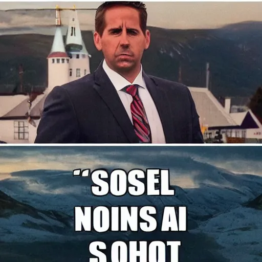 Prompt: norwegian michael scott