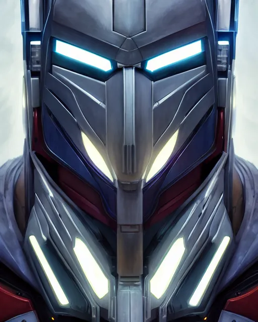 Image similar to symmetry!! portrait of a transformers robot acting as batman, intricate, elegant, highly detailed, digital painting, artstation, concept art, smooth, sharp focus, illustration, art by artgerm and greg rutkowski and alphonse mucha, 8 k