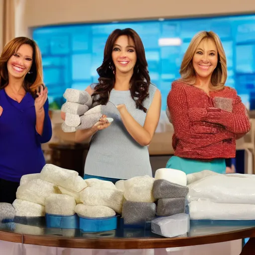 Prompt: teleshopping channel selling a big bag of cocaine, home shopping network, qvc